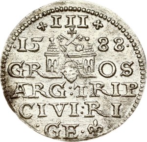 Poland Trojak 1588 Riga (R2)