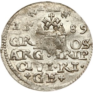 Poland Trojak 1589 Riga (R4)
