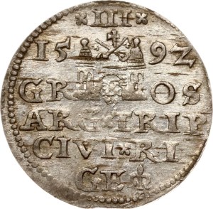Poland Trojak 1592 Riga