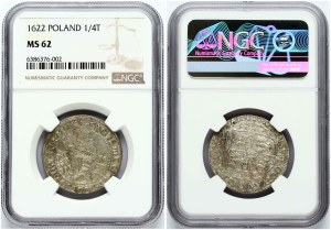 Poland Ort 1622 Bydgoszcz NGC MS 62