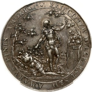 Poland Danzig Medal ND depicting the sorrow of love PCGS XF Detail
