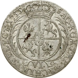 Poland 6 Groszy 1755 EC