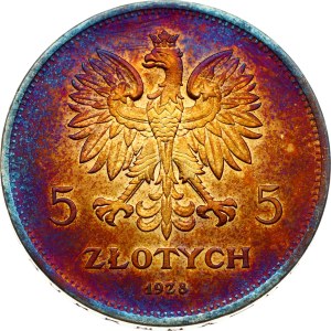 Poland 5 Zlotych 1928 Nike