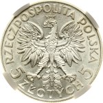 Poland 5 Zlotych 1933 MW NGC AU 55