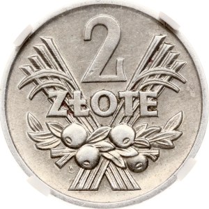 Poland 2 Zlote 1958 NGC MS 62