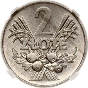 Poland 2 Zlote 1960 NGC MS 64