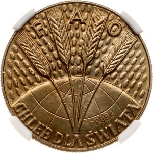 Poland 10 Zlotych 1971 MW FAO Proba NGC MS 67