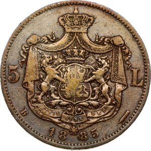 Romania 5 Lei 1885 B