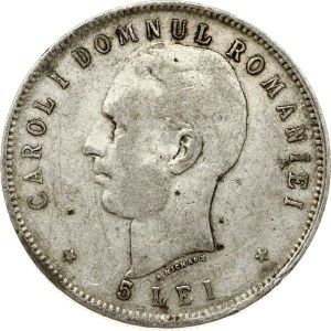 Romania 5 Lei 1906 Reign Anniversary