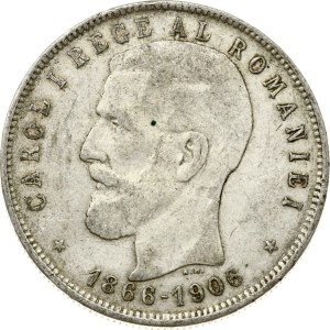 Romania 5 Lei 1906 Reign Anniversary
