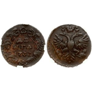 Russia Denga 1731 NGC XF 40 BN