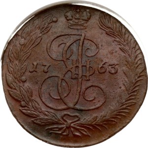 Russia 5 Kopecks 1763 ЕМ NGC XF 40 BN