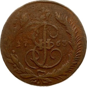 Russia 5 Kopecks 1763 ММ Overstruck