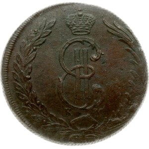 Russia Siberian 10 Kopecks 1776 KM NGC AU DETAILS