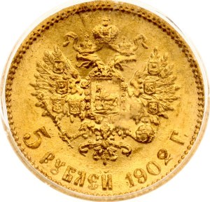 Russia 5 Roubles 1902 АР ICG MS 66