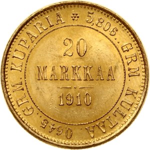 Russia For Finland 20 Markkaa 1910 L