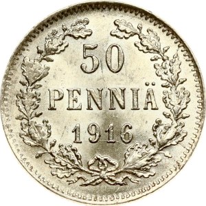 Russia For Finland 50 Pennia 1916 S