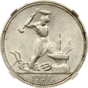 Russia USSR Poltinnik 1927 ПЛ NGC MS 60