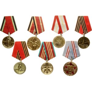 Russia Jubilee Medals 1965-1996 Lot of 7 pcs