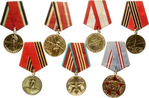 Russia Jubilee Medals 1965-1996 Lot of 7 pcs