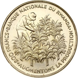 Rwanda 200 Francs 1972 Independence / FAO