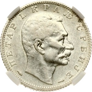 Serbia 1 Dinar 1915 NGC AU 53
