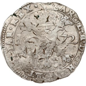 Spanish Netherlands Flanders Patagon 1672 (R1)