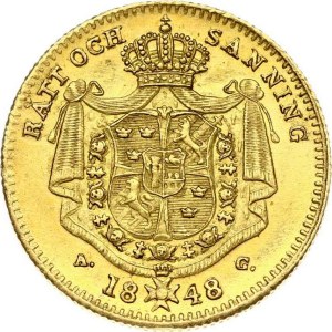Sweden Ducat 1848 AG