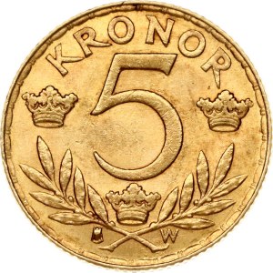 Sweden 5 Kronor 1920 W