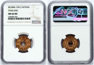 Thailand 1 Satang 2484 (1941) NGC MS 66 RD