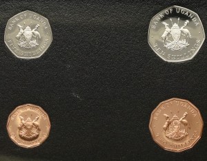 Uganda 1 - 10 Shillings 1987 Set of 4 coins