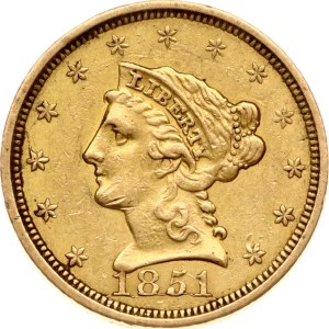 USA 2½ Dollars 1851 Philadelphia