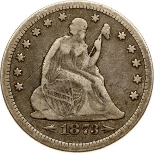 USA 1/4 Dollar 1873