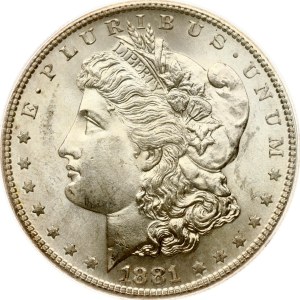 USA Morgan Dollar 1881 S PCGS MS 64+