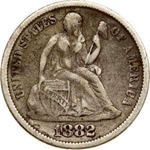 USA Dime 1882