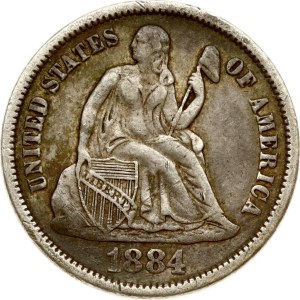 USA Dime 1884