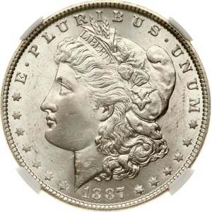 USA Morgan Dollar 1887 NGC MS 64