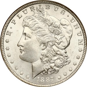 USA Morgan Dollar 1887 NGC MS 64