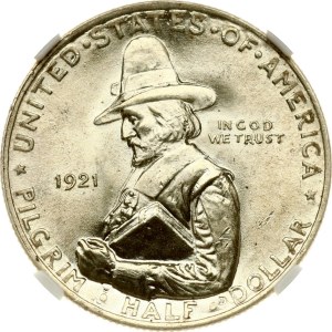 USA 1/2 Dollaro 1921 Tercentenario del Pellegrino NGC MS 64