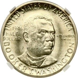 USA 1/2 Dollar 1946 D Booker T Washington Memorial NGC MS 64