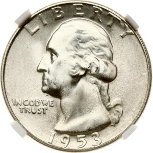 USA 1/4 Dollar 1953 S NGC MS 66