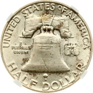 USA 1/2 Dollaro 1954 D 'Franklin Half Dollar' NGC MS 64