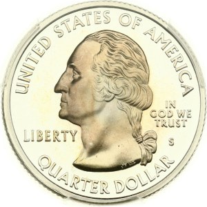 USA 1/4 Dollar 2000 S 'Washington Quarter' Massachusetts - Silver PCGS PR 69 DCAM