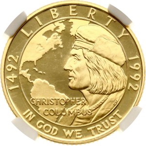 USA 5 Dollars 1992 W Christopher Columbus Quincentenary NGC PF 65 ULTRA CAMEO