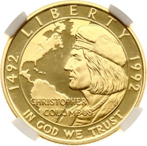 USA 5 Dollars 1992 W Christopher Columbus Quincentenary NGC PF 65 ULTRA CAMEO