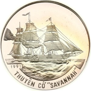 Vietnam 100 Dong 1991 Savannah PCGS PR 68 DCAM