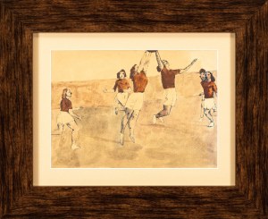 Jerzy NOWOSIELSKI (1923 - 2011), Basketball players, 1950