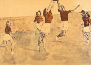 Jerzy NOWOSIELSKI (1923 - 2011), Basketball players, 1950