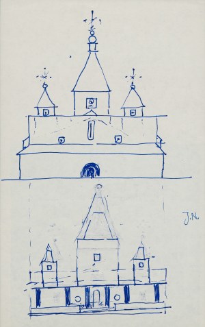 Jerzy NOWOSIELSKI (1923 - 2011), Sketches of the Orthodox Church - double-sided work
