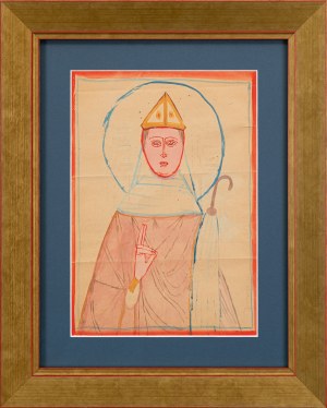 Jerzy NOWOSIELSKI (1923 - 2011), St. Norbert - double-sided work
